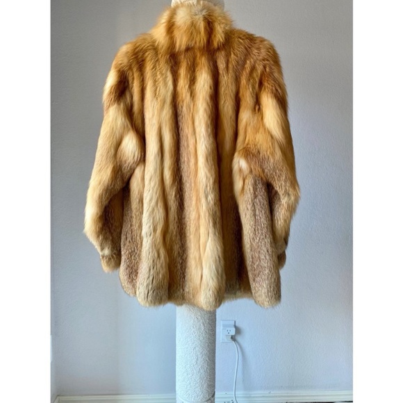 Vintage Red Fox Fur Stroller coat - Picture 11 of 11